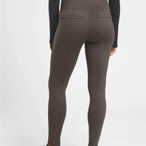 Athleta Delancey Houndstooth Tight,Houndstooth Black/brown size Small - Picture 2 of 13